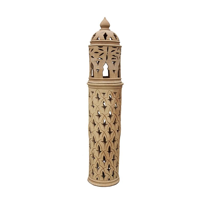 Lanterna marocchina in terracotta fatta a mano